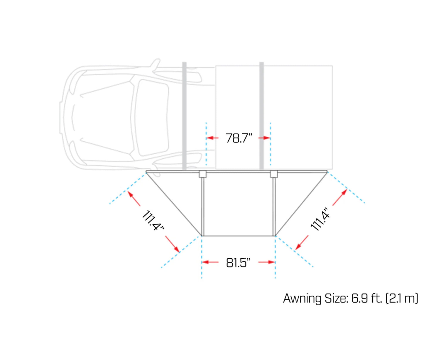 Ironman 4x4 DeltaWing 180° Awning