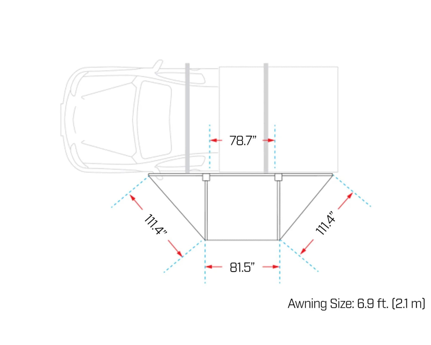 Ironman 4x4 DeltaWing 180° Awning