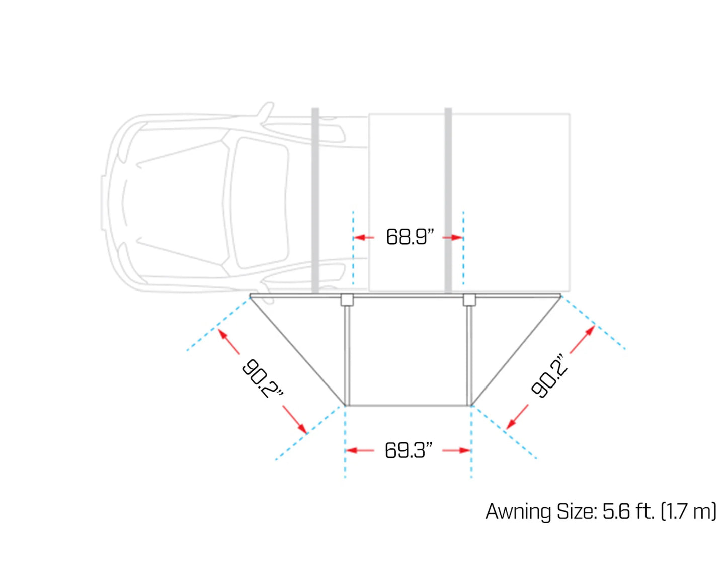 Ironman 4x4 DeltaWing 180° Awning