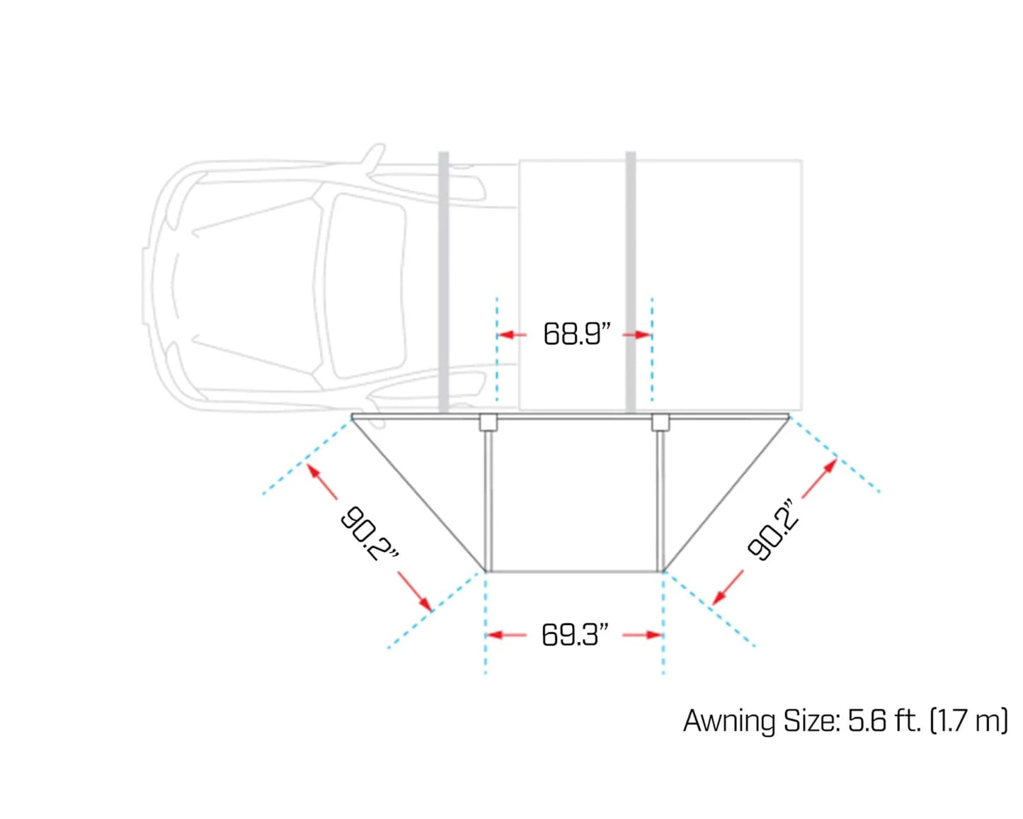 Ironman 4x4 DeltaWing 180° Awning