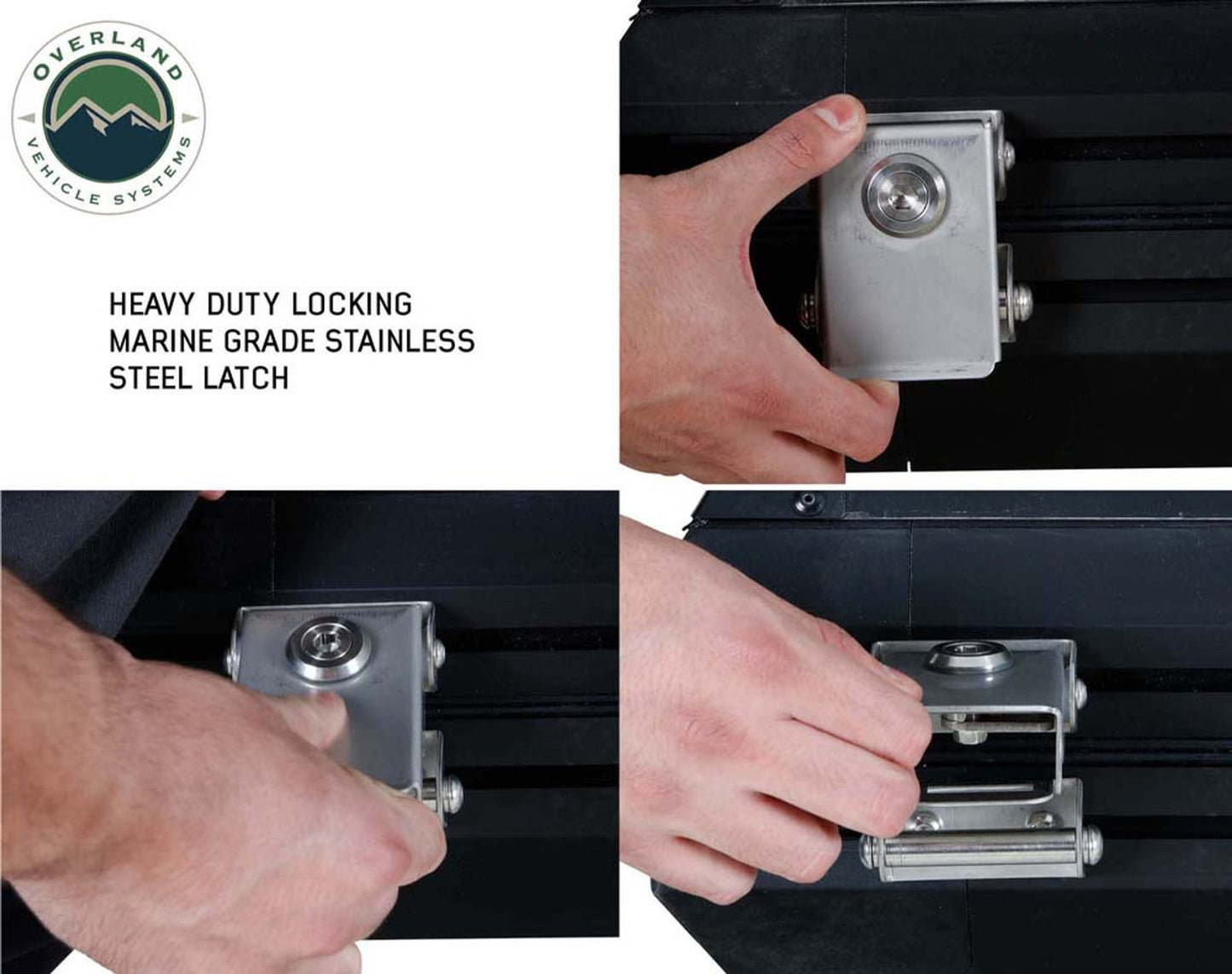 Quick-latch close mechanism being used on OVS Mamba Clamshell