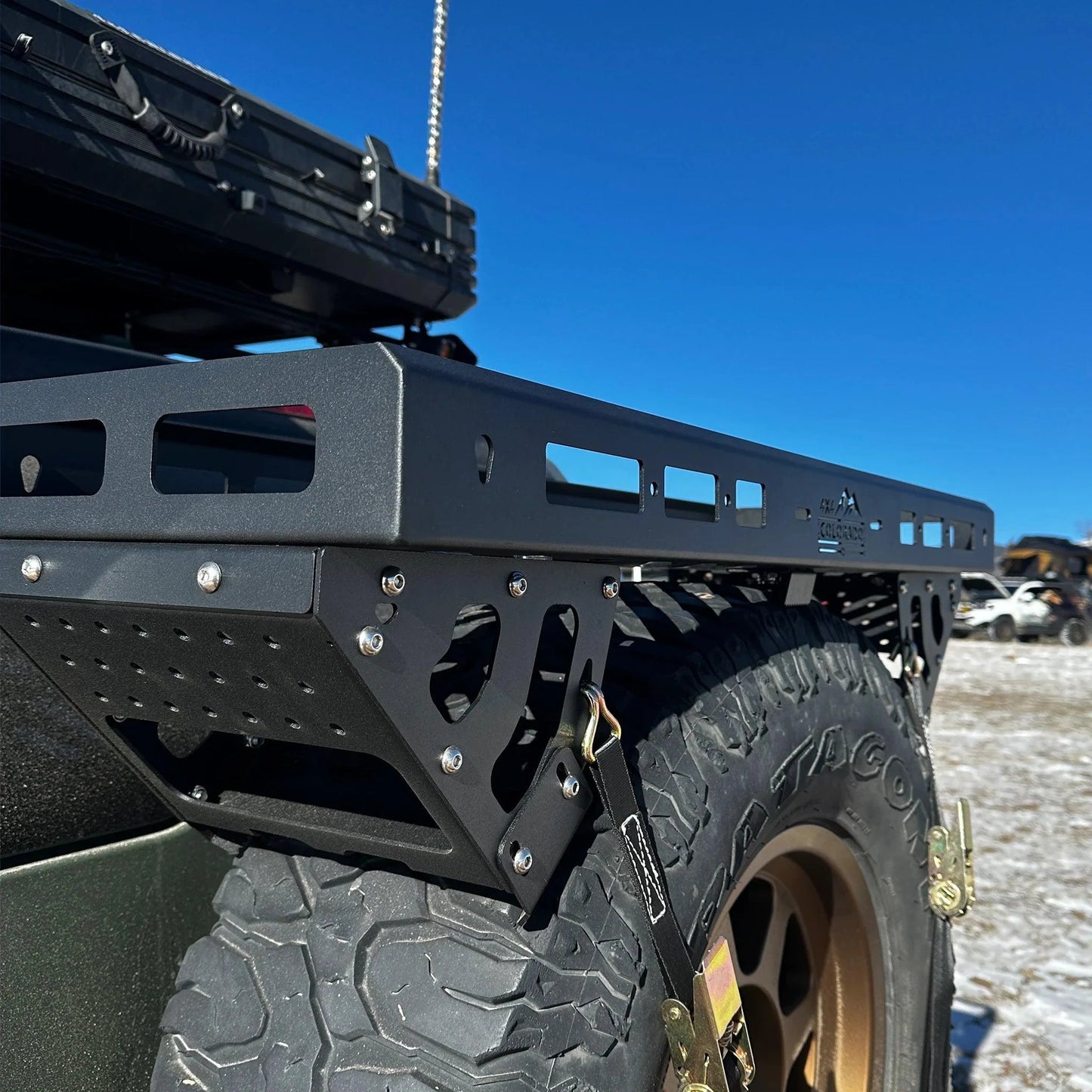4x4 Colorado Spare Tire Utility Rack / Basket - Overland Odyssey
