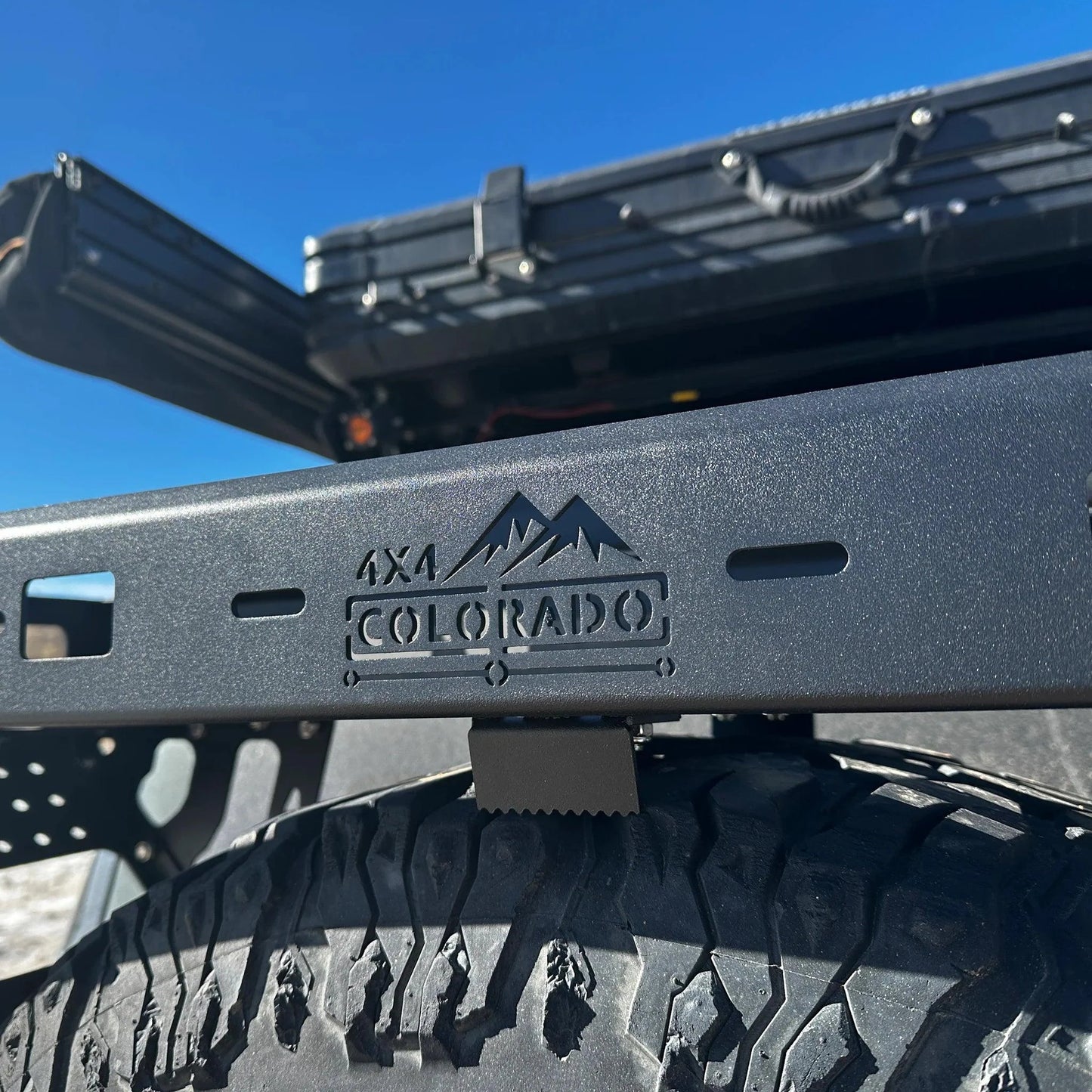 4x4 Colorado Spare Tire Utility Rack / Basket - Overland Odyssey