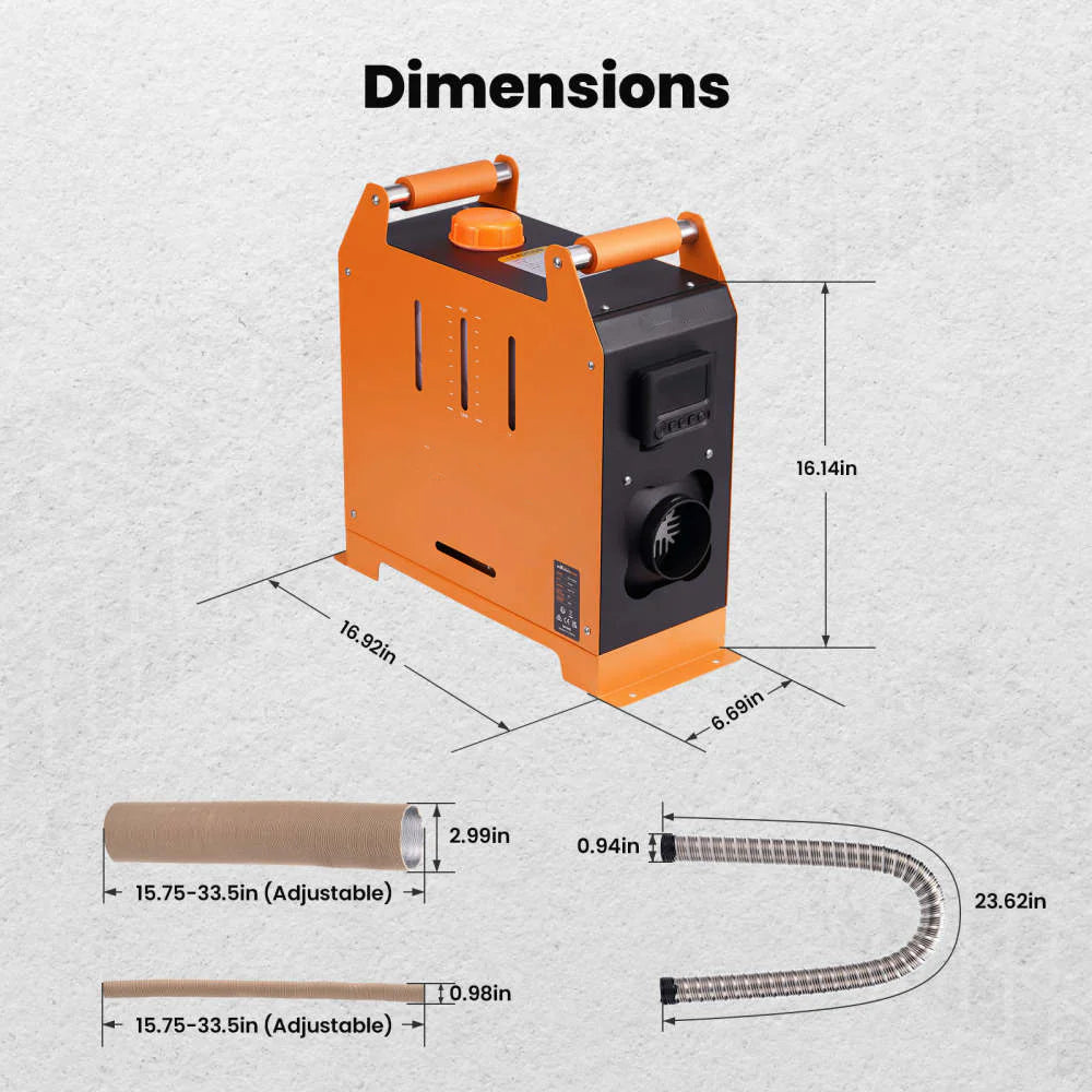 4x4 Colorado Bluetooth Diesel Air Heater