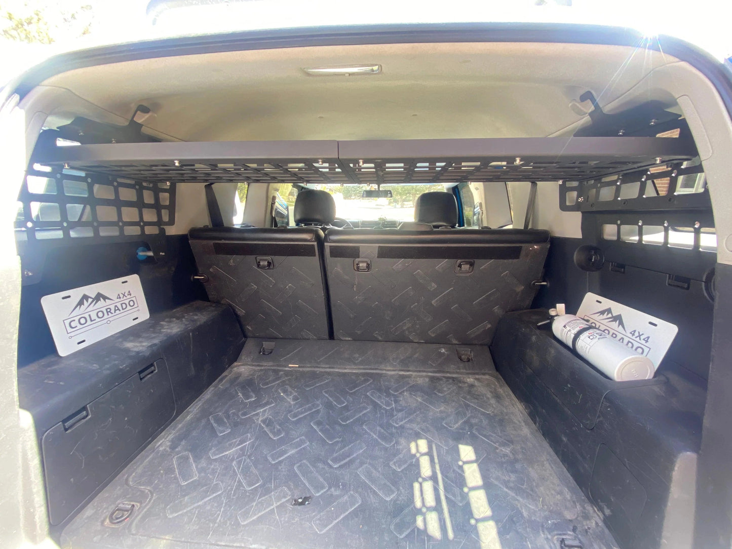 4x4 Colorado FJ Cruiser MOLLE Shelving System - Overland Odyssey