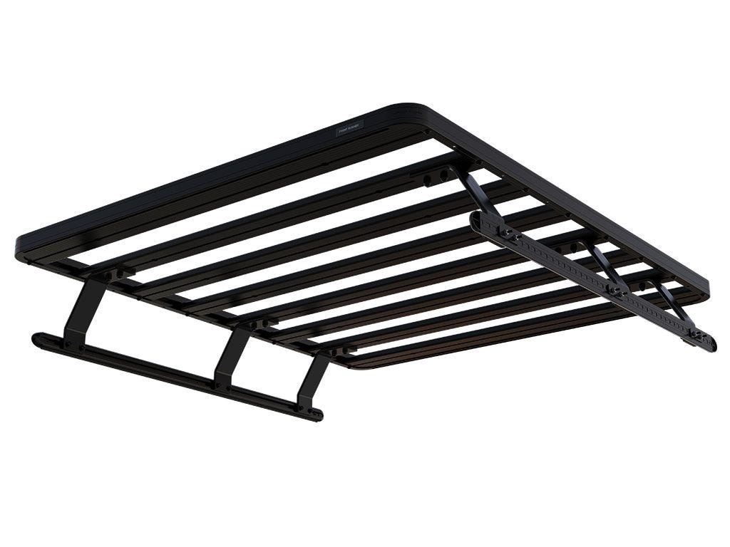 FrontRunner Slimline 2 Full Truck Bed Rack Kit frame, standalone product image of modular aluminum cargo rack system for Chevrolet and GMC vehicles