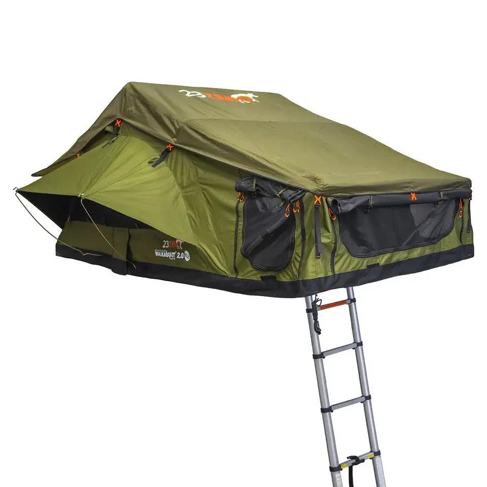 23Zero Walkabout 72 2.0 Soft-Shell Rooftop Tent – spacious and rugged RTT for up to 4 adventurers