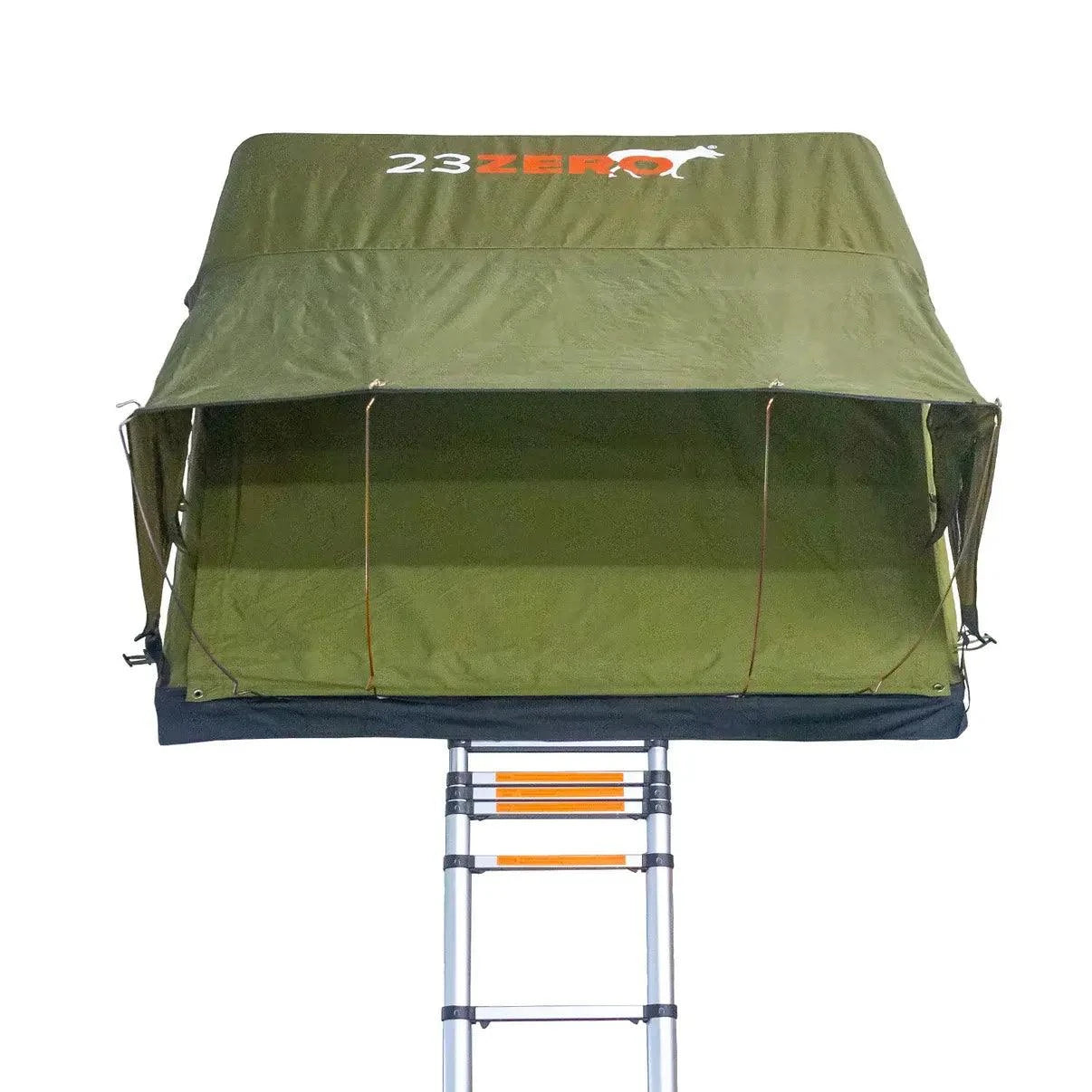 Side profile of 23Zero Breezeway 62 2.0 Tent – aerodynamic design with rugged construction for adventure travel