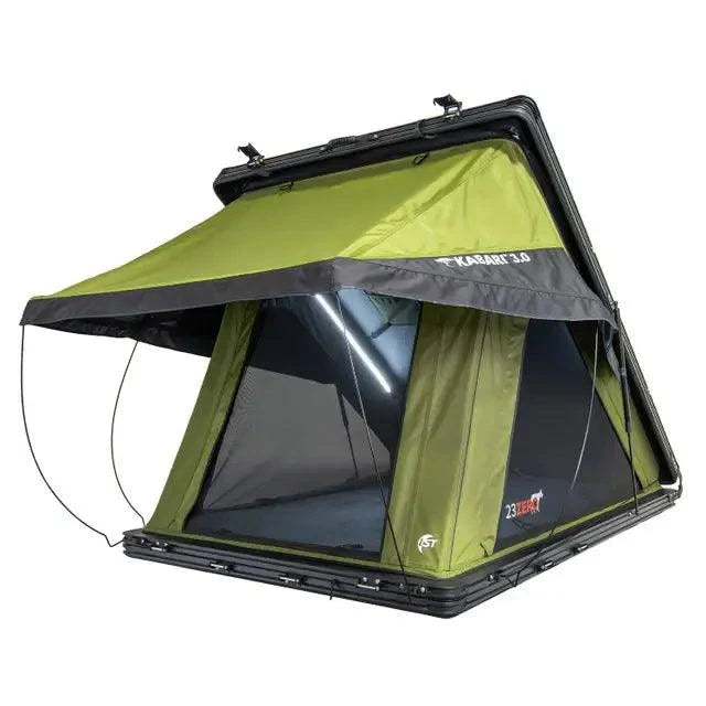 Back view of 23Zero Kabari 3.0 Hardshell Tent – large, functional rainfly