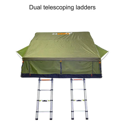 Side profile of 23Zero Walkabout 87 2.0 Tent – large sleeping area with Light Suppression Technology (LST)