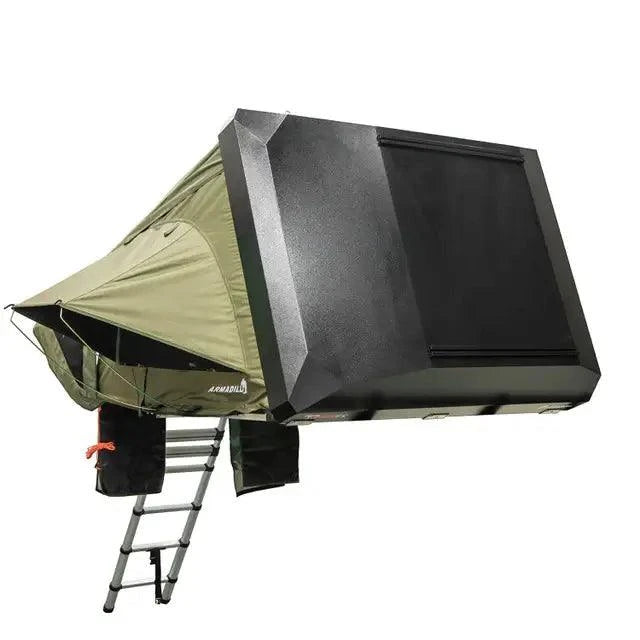 Rear angle view of 23Zero Armadillo A2 Right RTT – high-clearance entry and built-in ventilation system