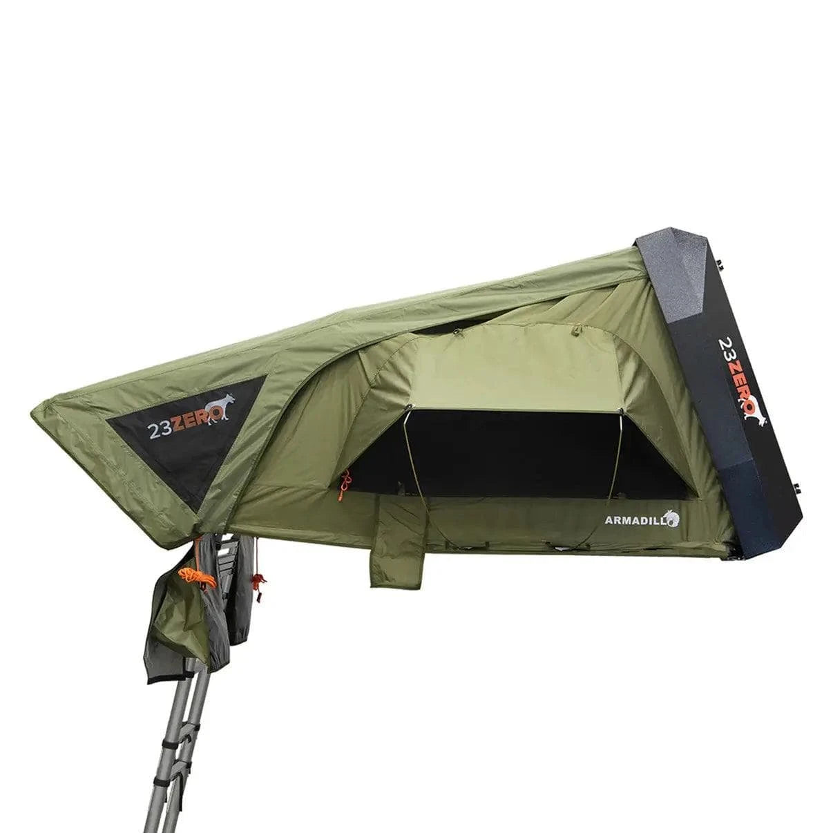 Opposite side profile of 23Zero Armadillo A2 Right Tent – aerodynamic, weatherproof RTT for off-road adventures
