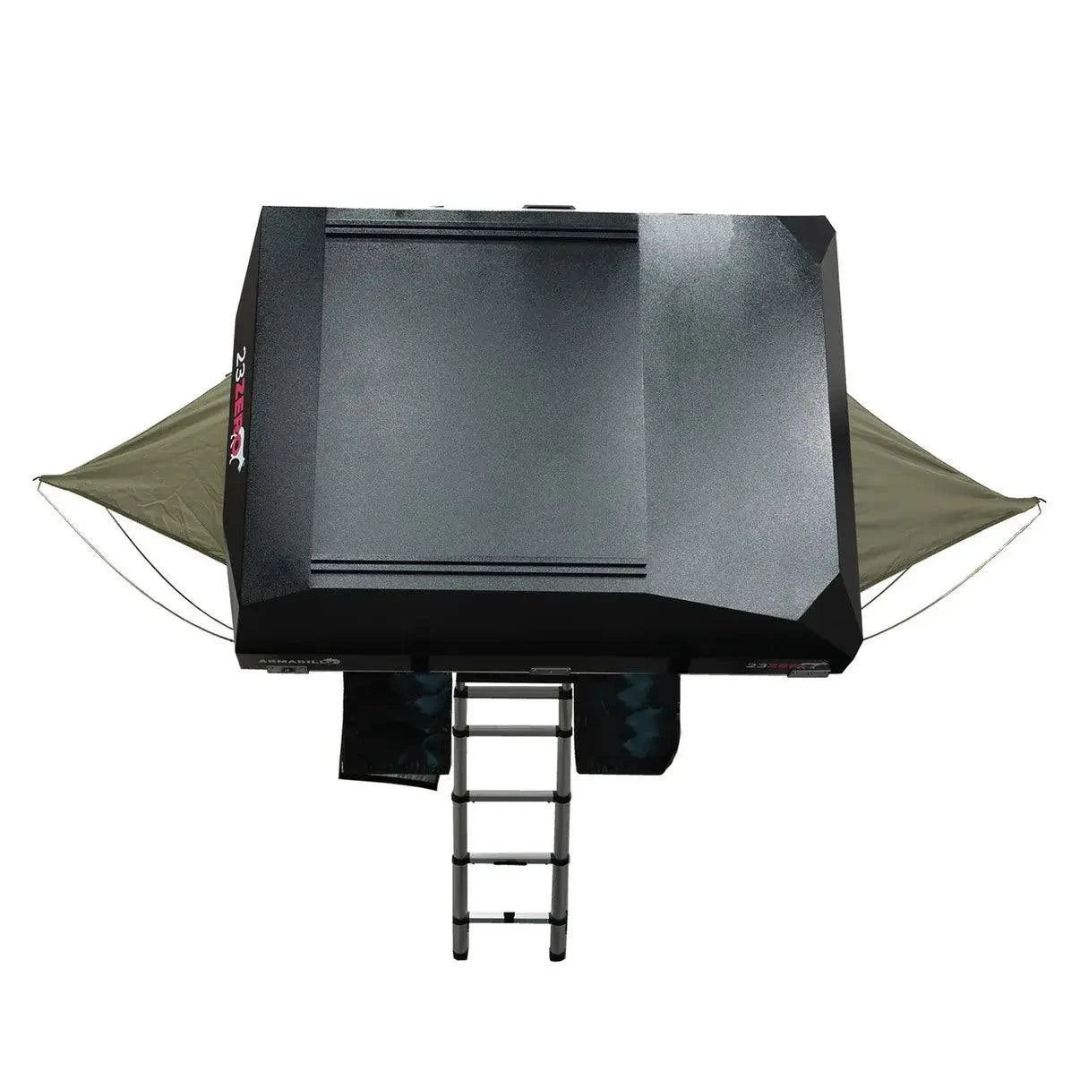 Top side profile of 23Zero Armadillo A2 Right Tent – aerodynamic, weatherproof RTT for off-road adventures