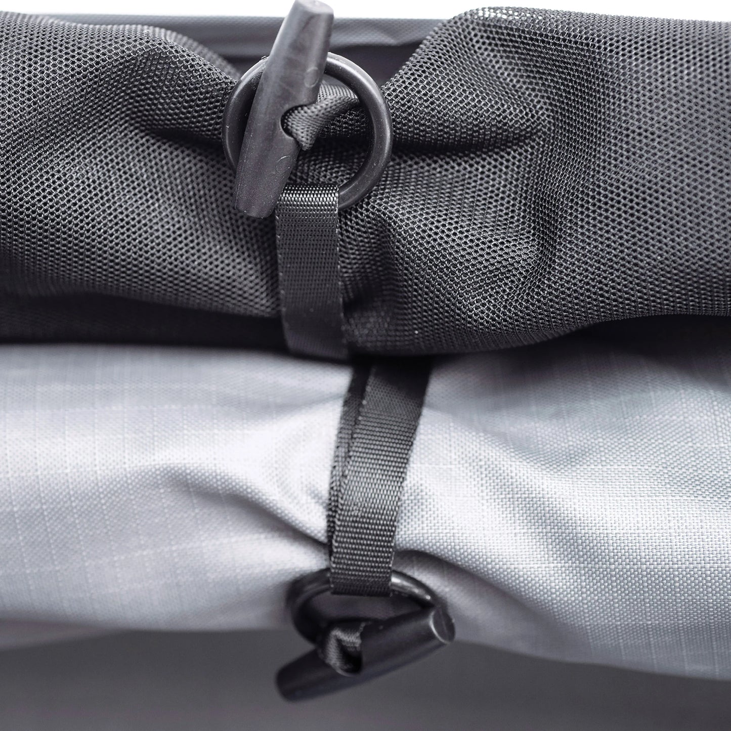 Tie-down strap and buckle close-up on Smittybilt Gen2 Overlander Tent, demonstrating strong and secure fastening system