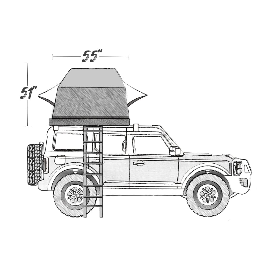 ARB Simpson III Rooftop Tent W/ Annex - Overland Odyssey