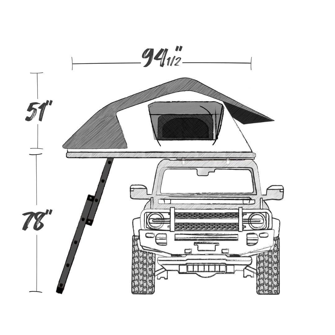 ARB Simpson III Rooftop Tent W/ Annex - Overland Odyssey