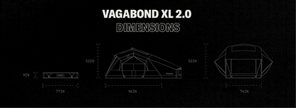 ROAM Vagabond 2.0 Xtra Large Rooftop Tent