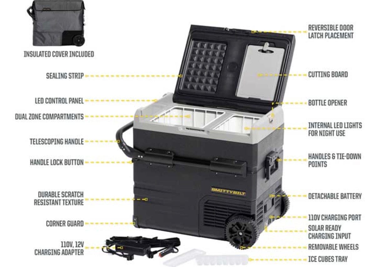 Smittybilt Waypoint 55L Fridge Freezer