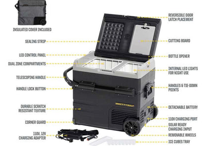 Smittybilt Waypoint 55L Fridge Freezer