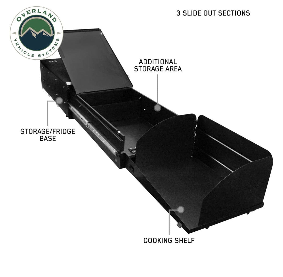 OVS Cargo Box Kitchen With Slide Out, Storage Box And Cooking