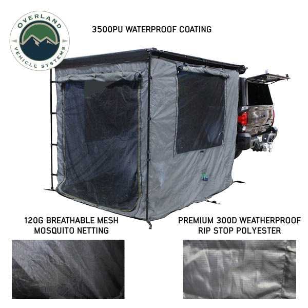 HD Nomadic 90 Degree Awning Room Enclosure (4 Walls & Floor)