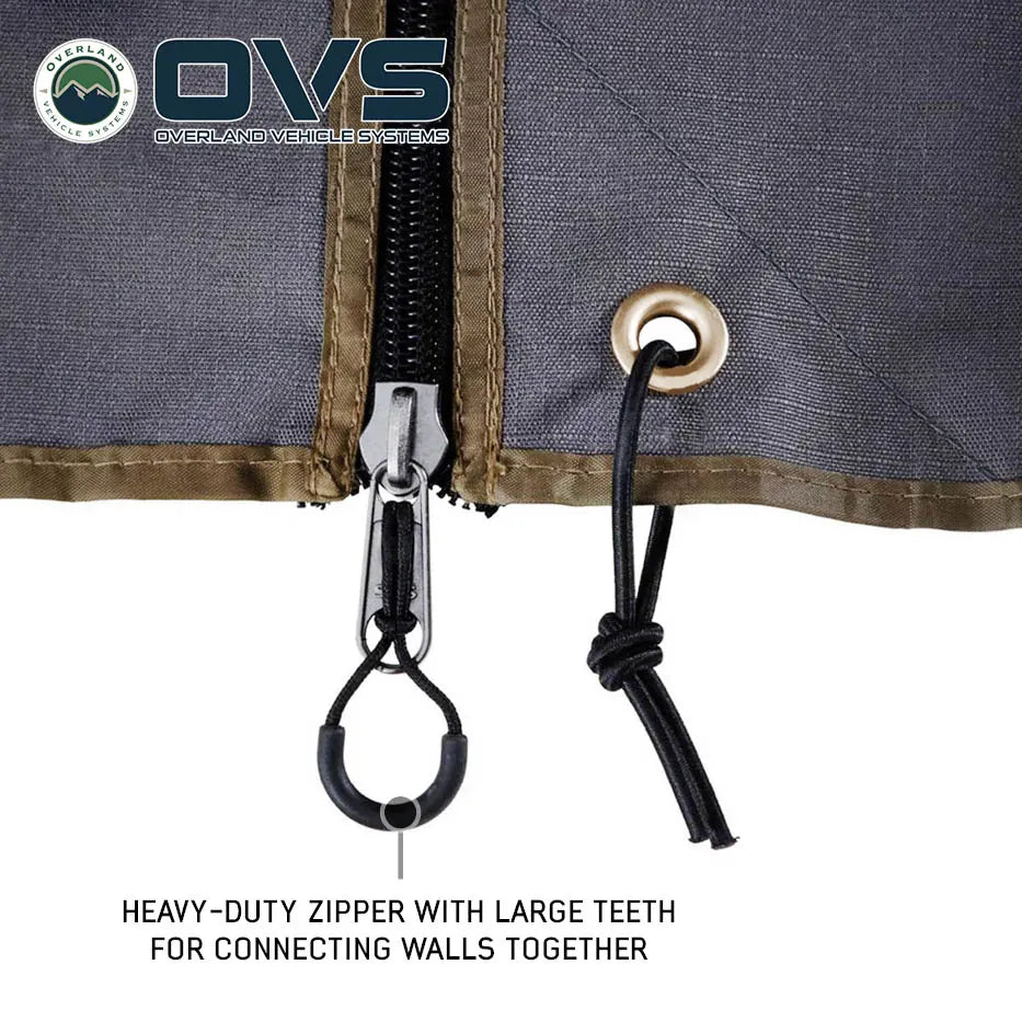 OVS HD Nomadic 270 Degree Awning Wall 3 Piece Kit - Passenger Side
