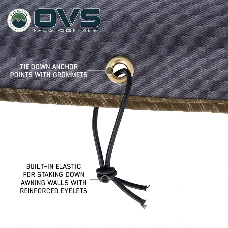 OVS HD Nomadic 270 Degree Awning Wall 3 Piece Kit - Passenger Side