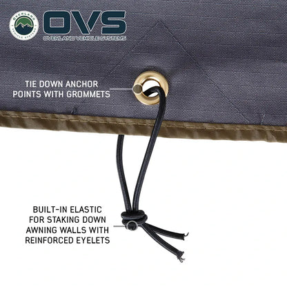OVS HD Nomadic 270 Degree Awning Wall 3 Piece Kit - Passenger Side