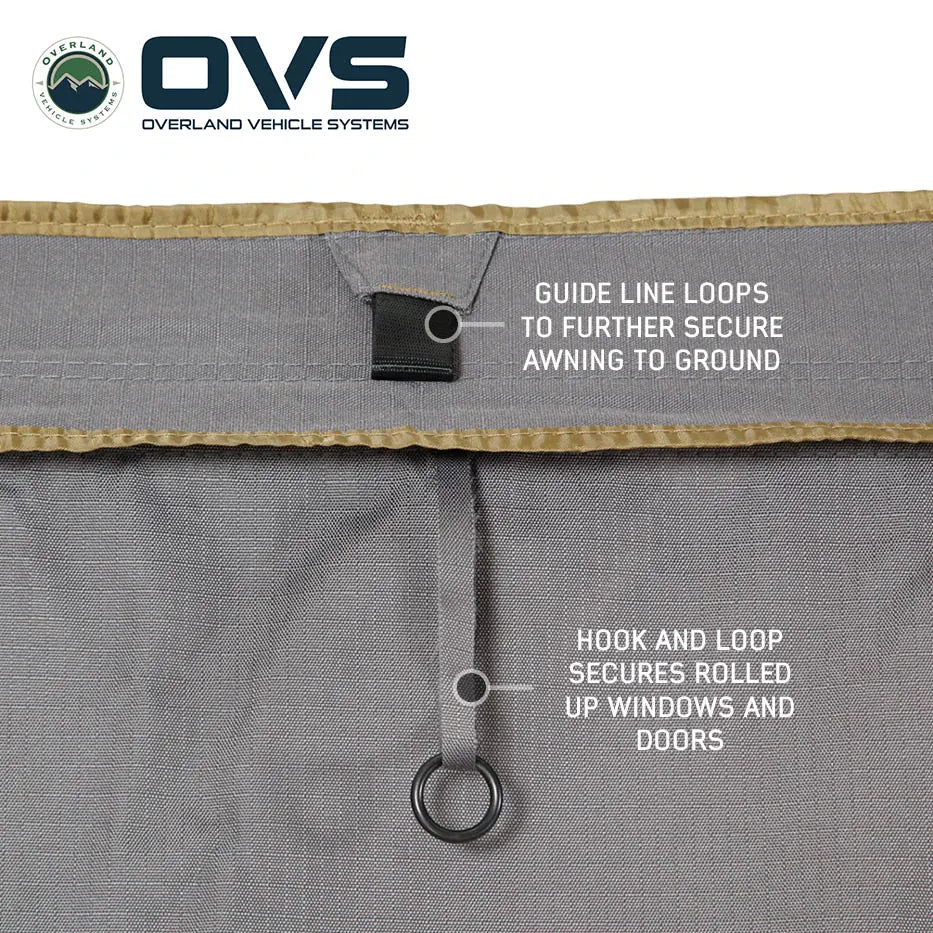 OVS HD Nomadic 270 Degree Awning Wall 3 Piece Kit - Passenger Side
