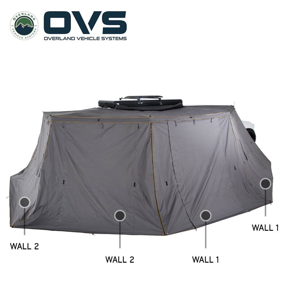 OVS HD Nomadic 270 Degree Awning Wall 3 Piece Kit - Passenger Side
