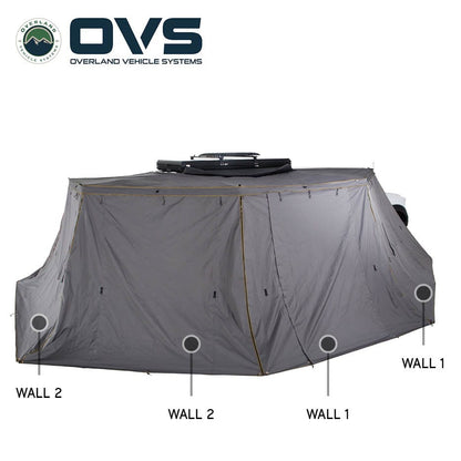 OVS HD Nomadic 270 Degree Awning Wall 3 Piece Kit - Passenger Side