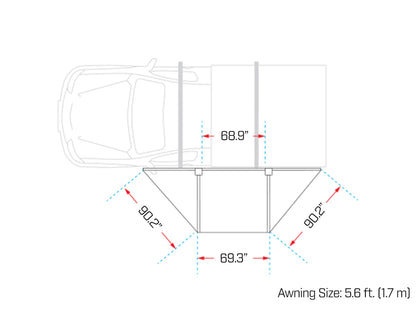 Ironman 4x4 DeltaWing 180° Awning