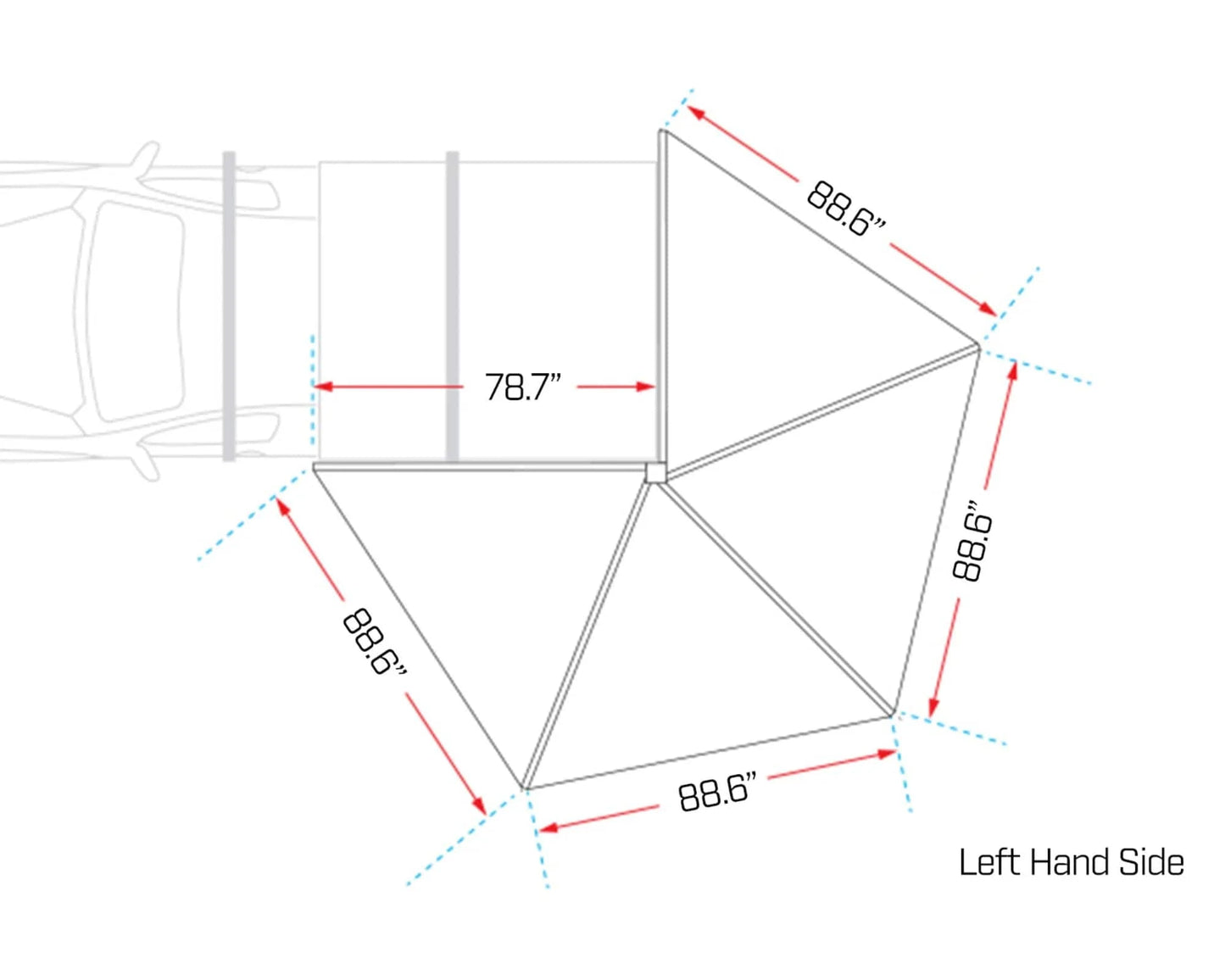 Ironman 4x4 DeltaWing 270° Awning
