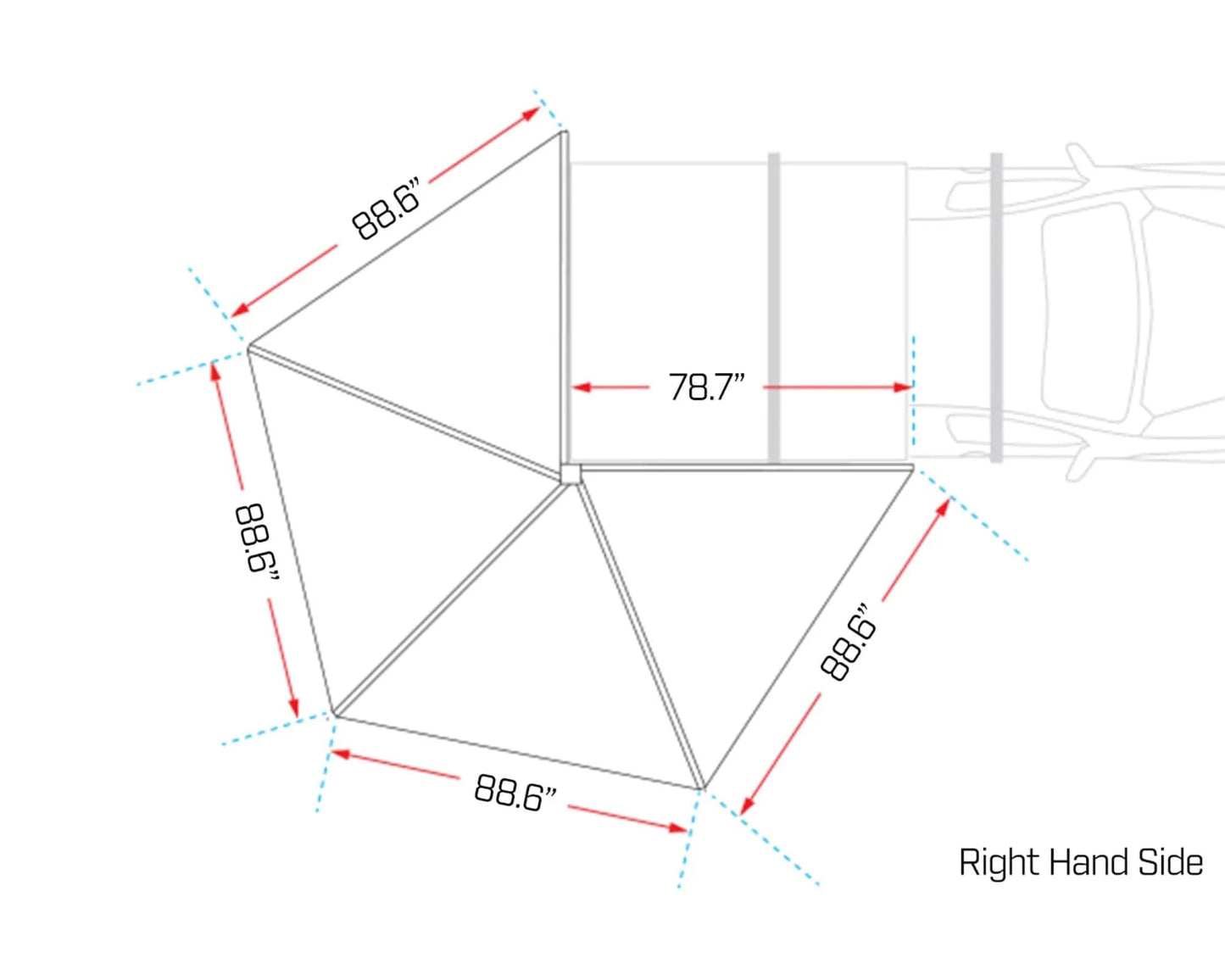 Ironman 4x4 DeltaWing 270° Awning