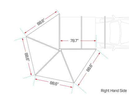Ironman 4x4 DeltaWing 270° Awning