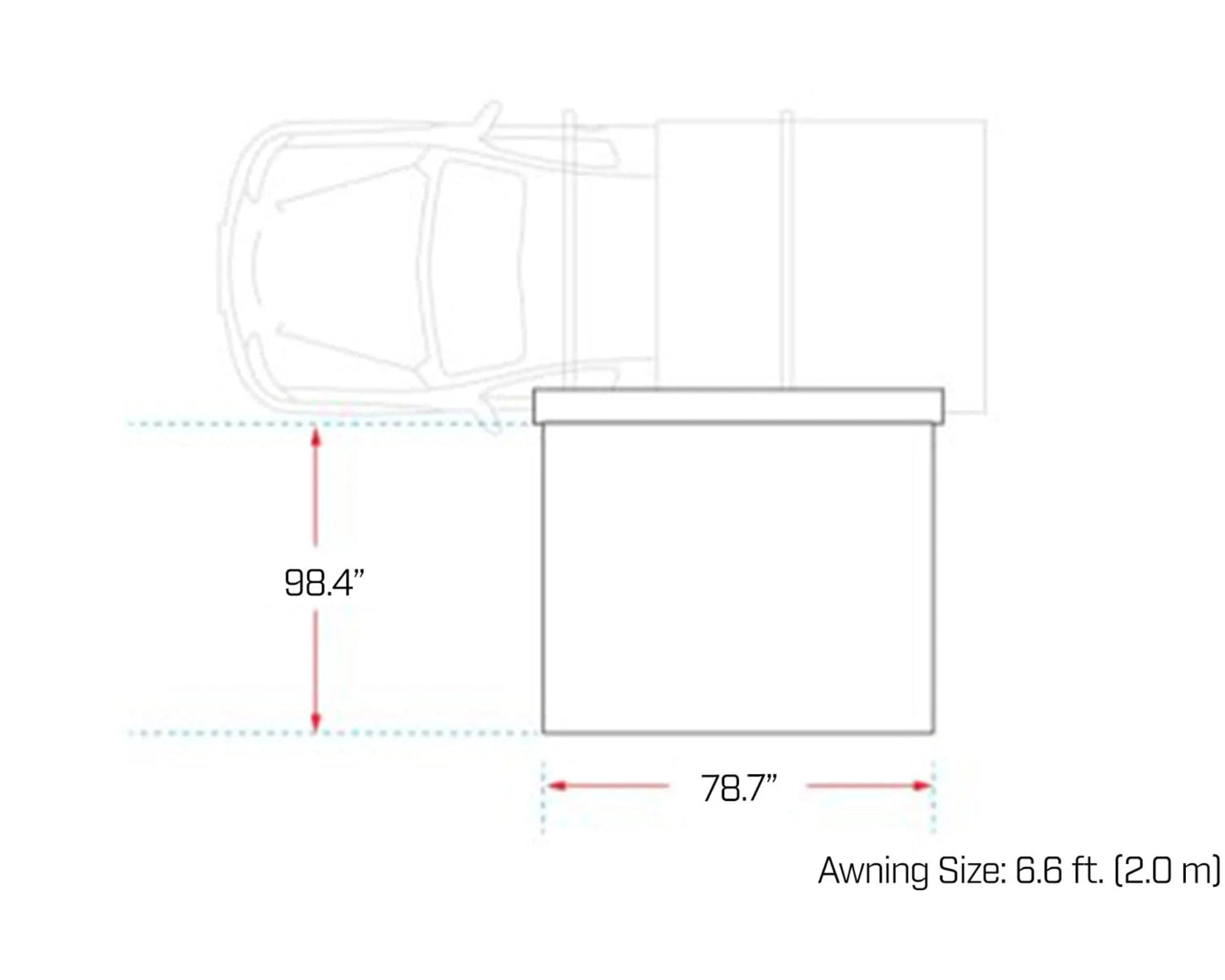 Ironman 4x4 DeltaWing 90° Awning