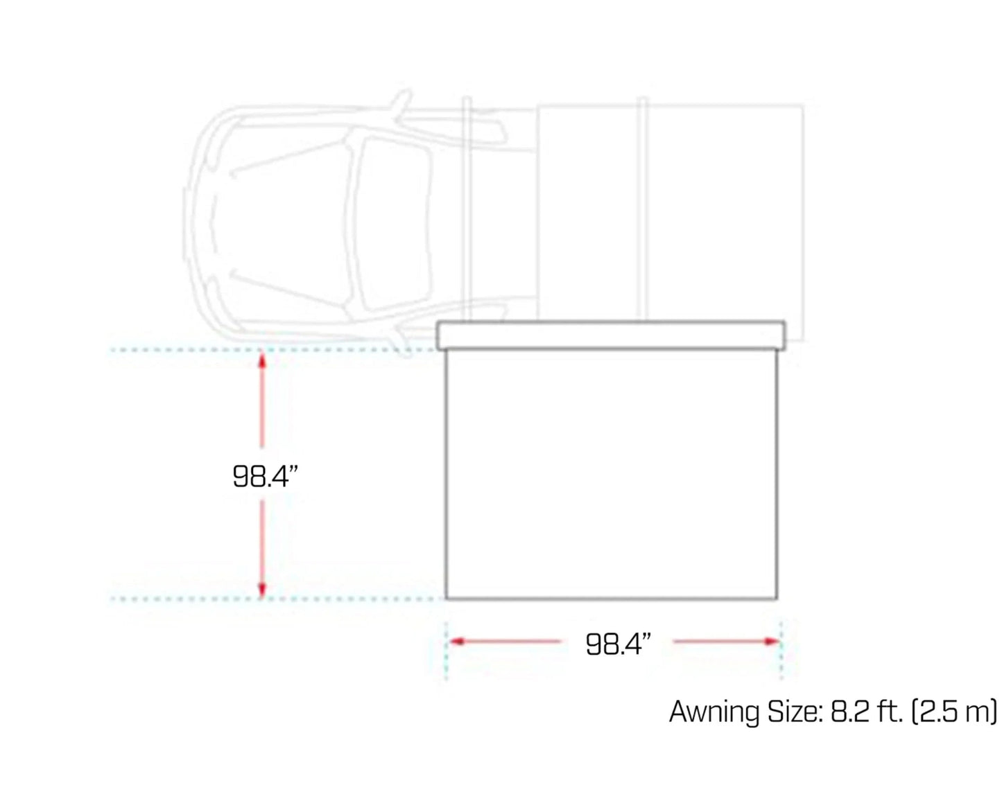Ironman 4x4 DeltaWing 90° Awning
