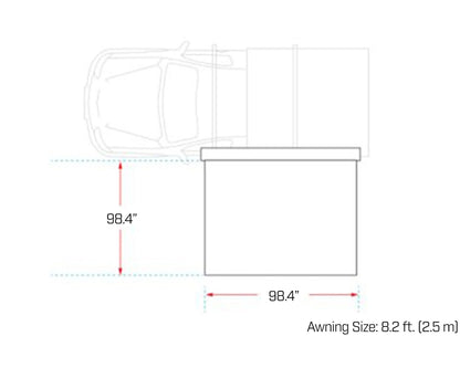 Ironman 4x4 DeltaWing 90° Awning