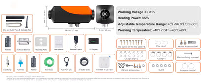 SucceBuy 8KW Bluetooth Diesel Air Heater