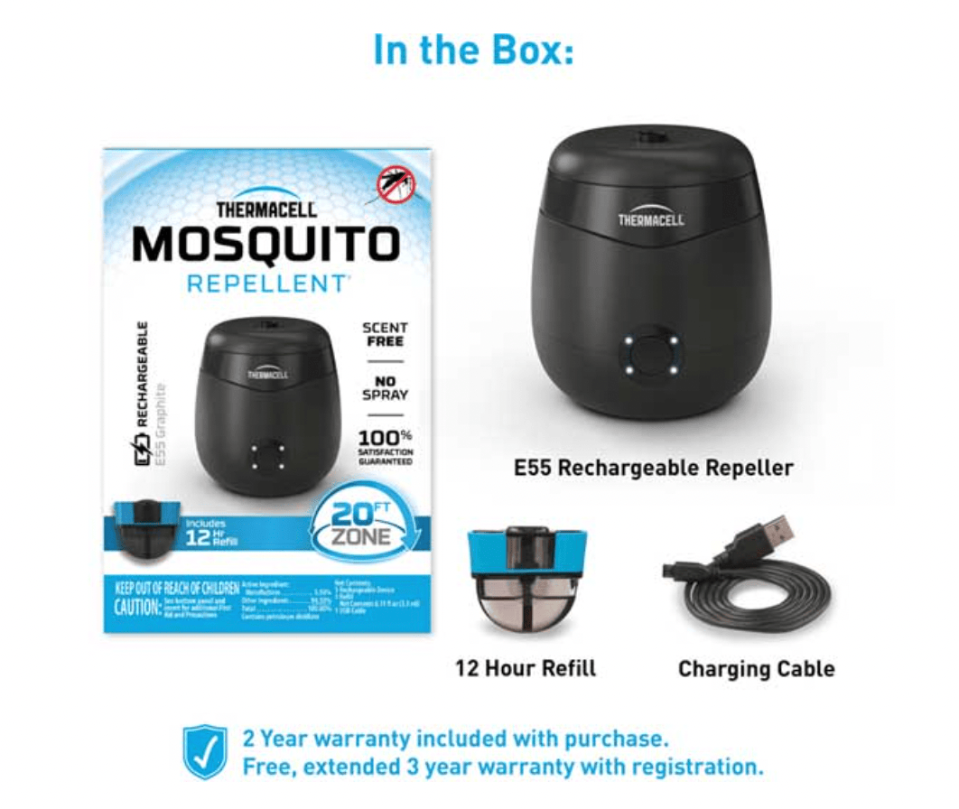 THERMACELL E55 Rechargable Mosquito Repeller