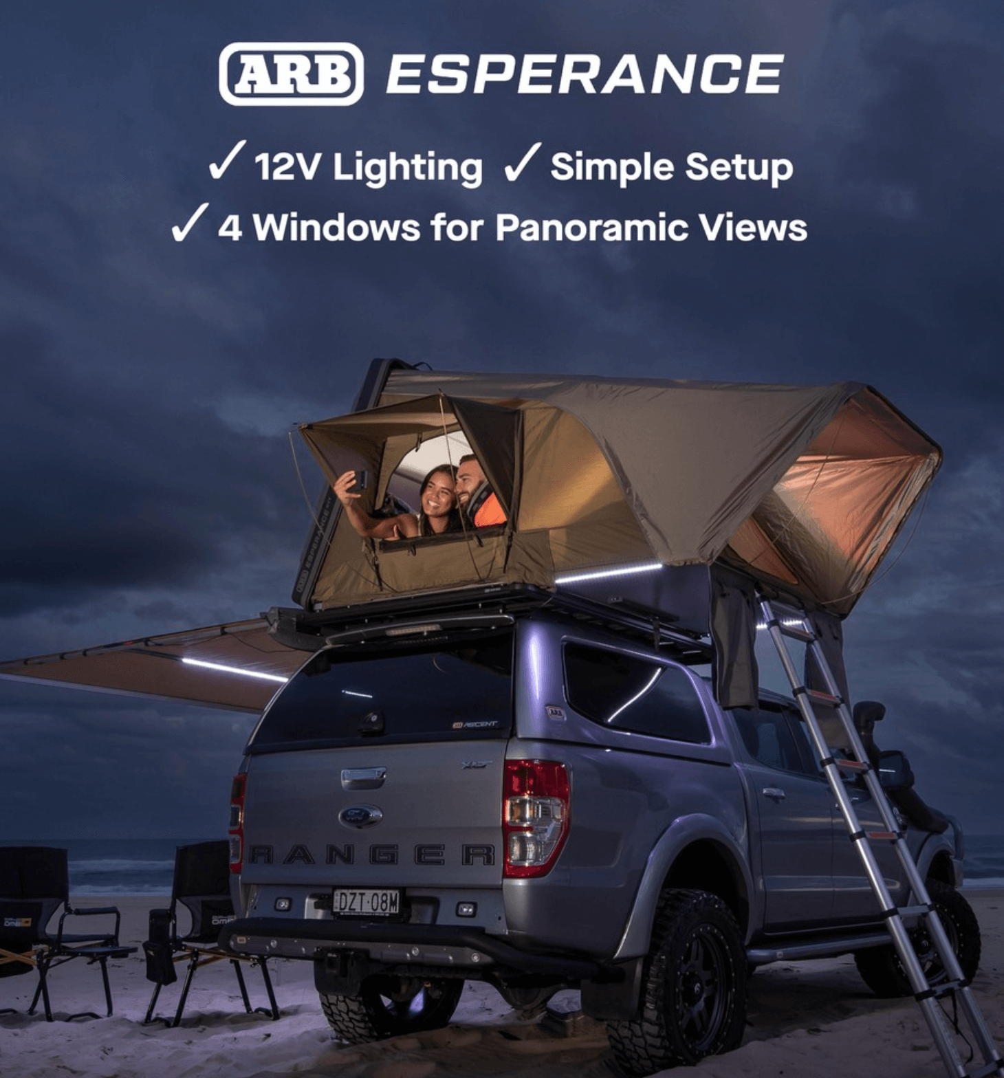 ARB Esperance V2 Rooftop Tent - Overland Odyssey