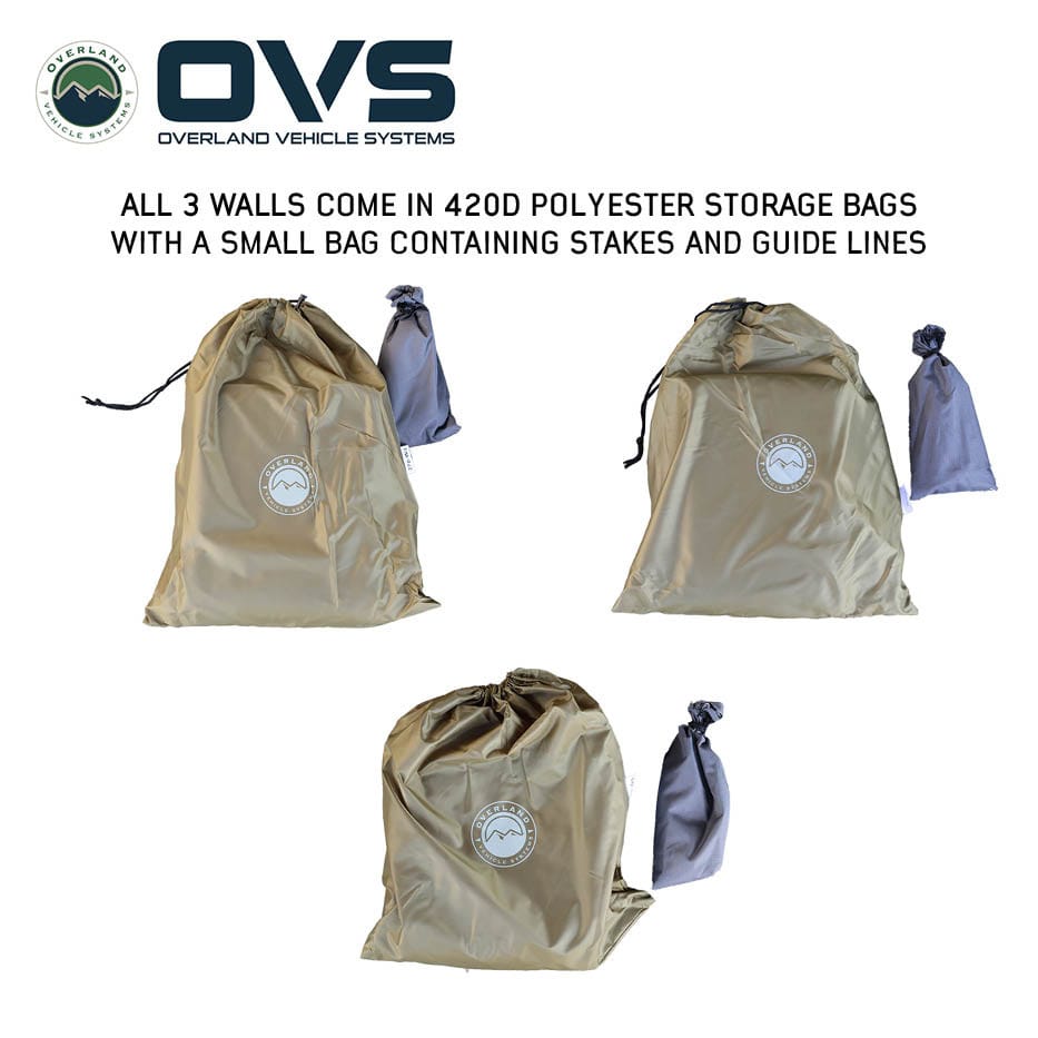 OVS XD Nomadic 270 Grey Hex Awning Walls - Walls 1, 2, and 3