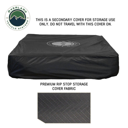 Rear view of OVS XD Sherpa rooftop tent with cover 
