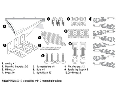 Ironman 4x4 DeltaWing 270° Awning